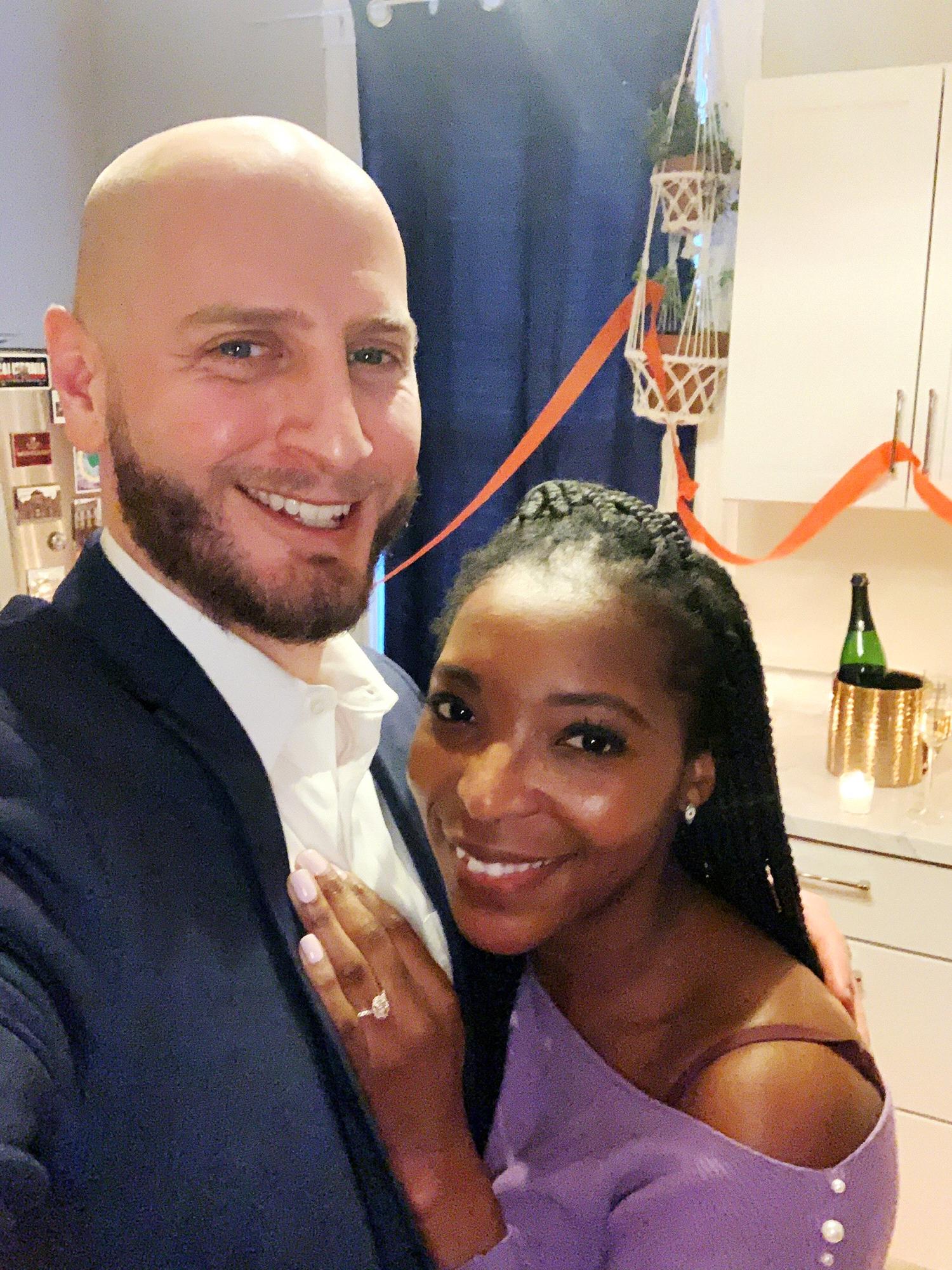 Moments after the proposal!
