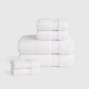 Turkish Ultra Luxe Plush Bath Towel Bundle in White