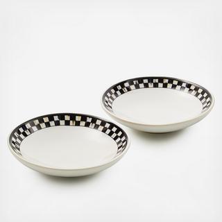 Courtly Check Everyday Stoneware Pinch Bowl, Set of 2