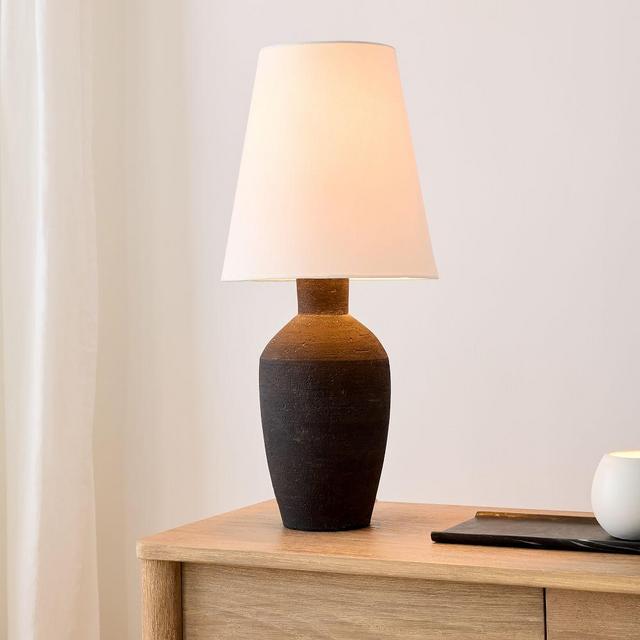 Form Studies Table Lamp Black White Linen (32")