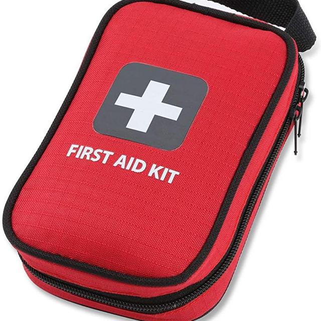 Thrive First Aid Kit (100 Pieces) - First Aid Bag Packed w/ Medical Supplies - Emergency kit for Car, Camping, Travel