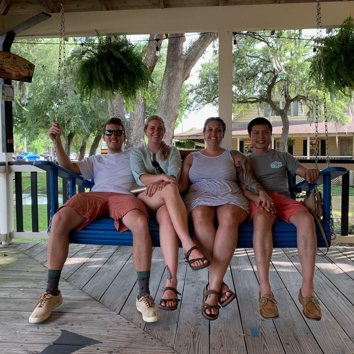 The Le's and Future-Bishay's at  the Lazy Gator, a family favorite in Murrel's Inlet