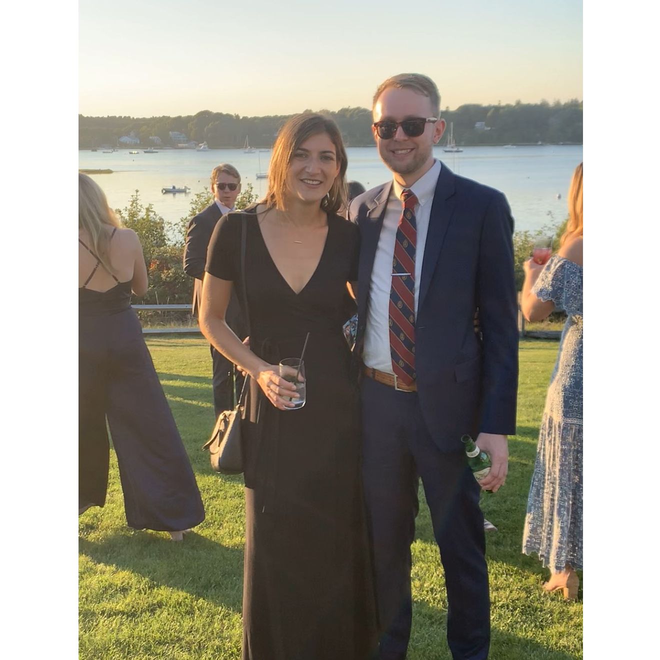 Enjoying watching our friends Tommy and Kailey get married in Cape Cod