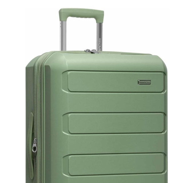 Traveler's Choice Pagosa Hardshell Expandable Luggage with Spinner Wheels, Green, 30-Inch Large