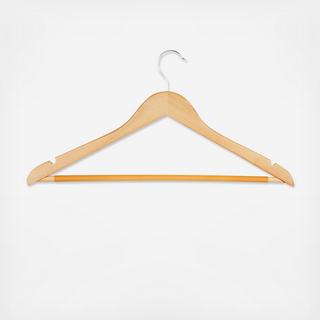 Hanger with Non-Slip Bar, Set of 24