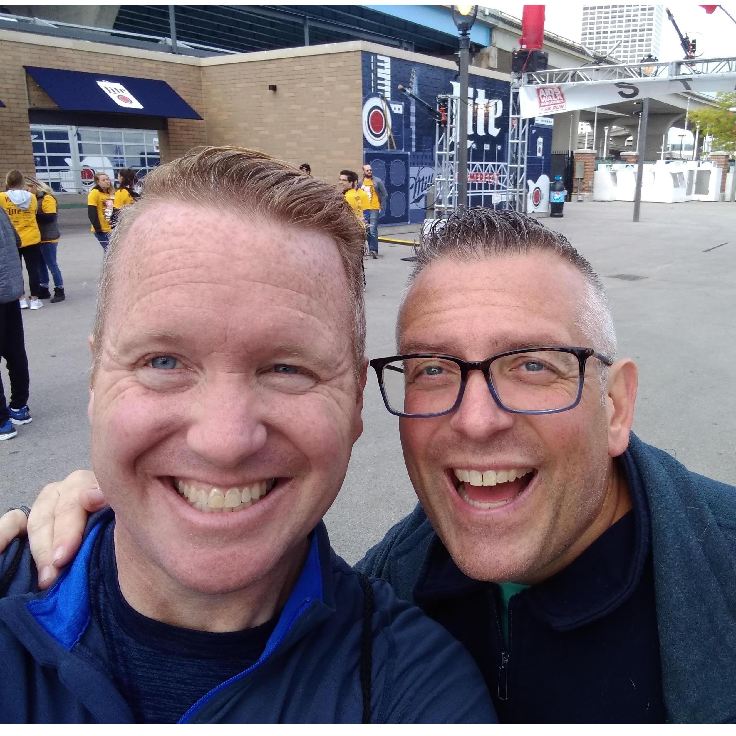 Tony and I at a fundraising walk in Milwaukee