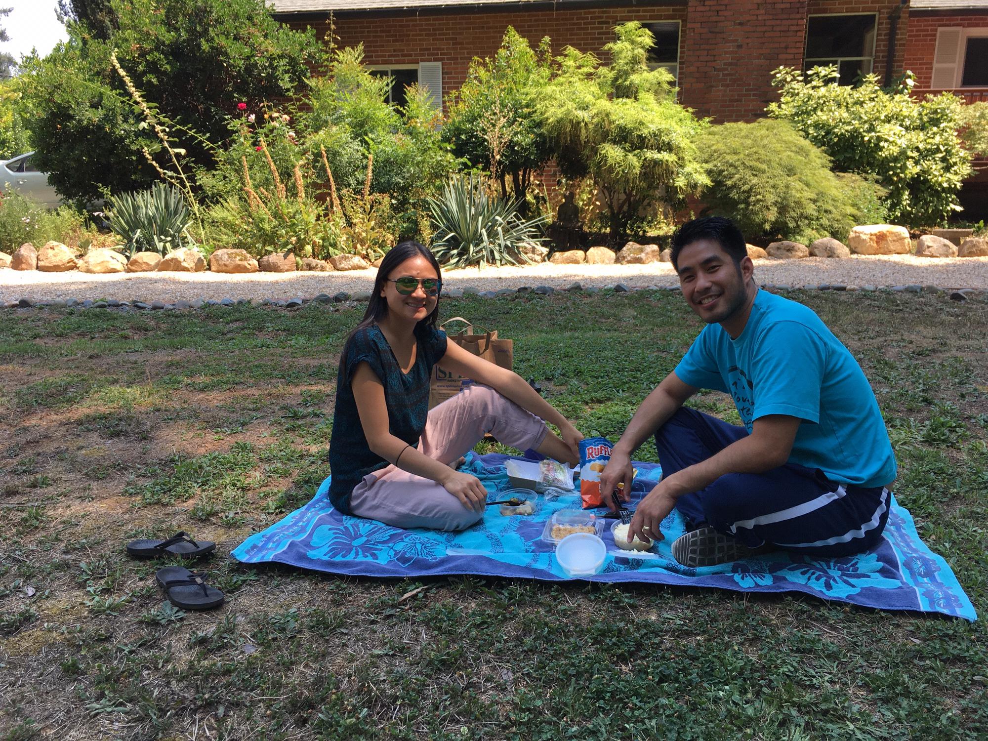 We stay going to meditation retreats.