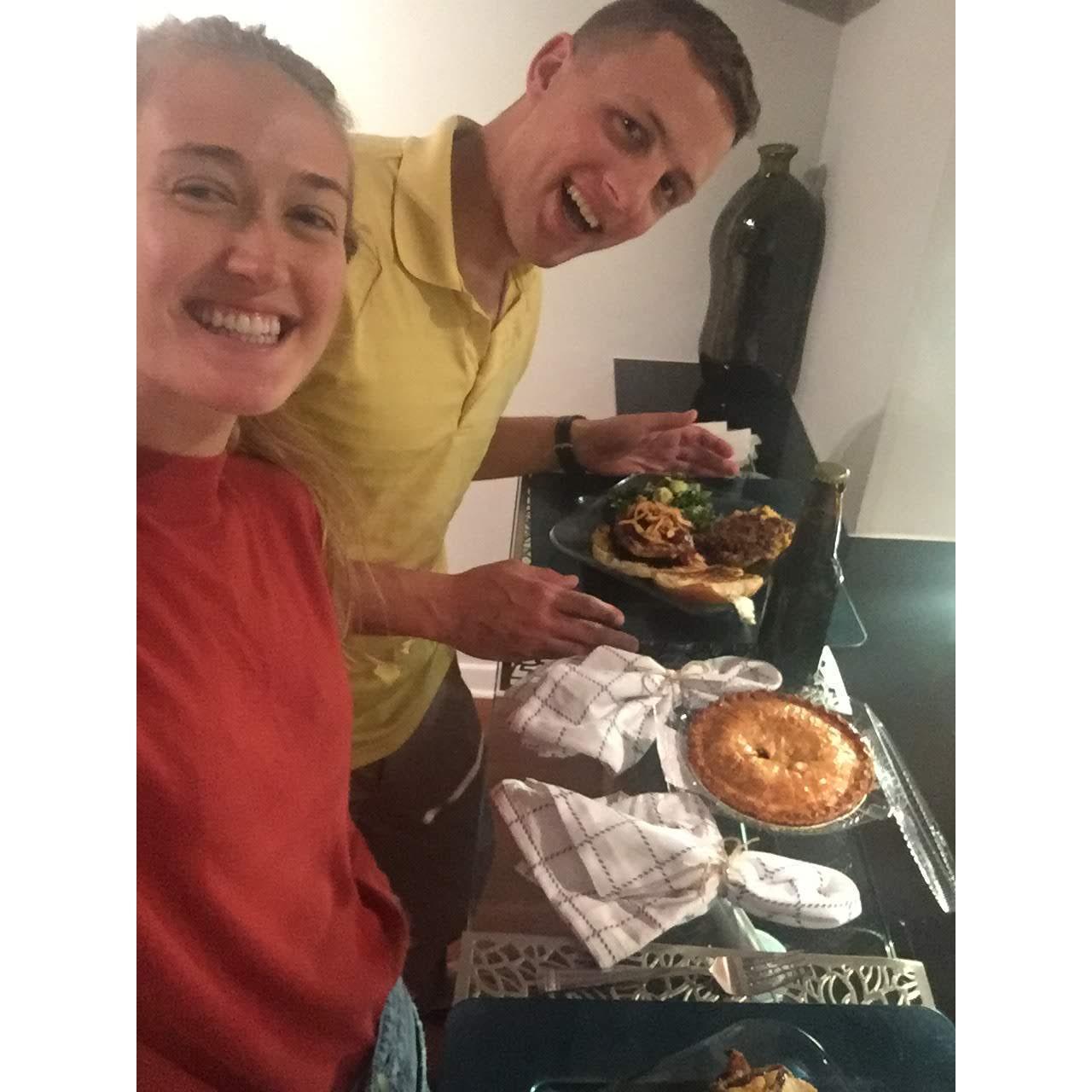 First Thanksgiving! (Luke couldn't leave base)