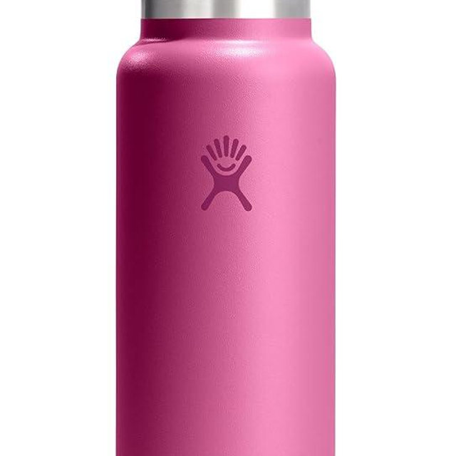 Hydro Flask Water Bottle - Insulated Stainless Steel - Wide Mouth Flex Lid, Non Spill, Leakproof and Refillable in 40 Oz