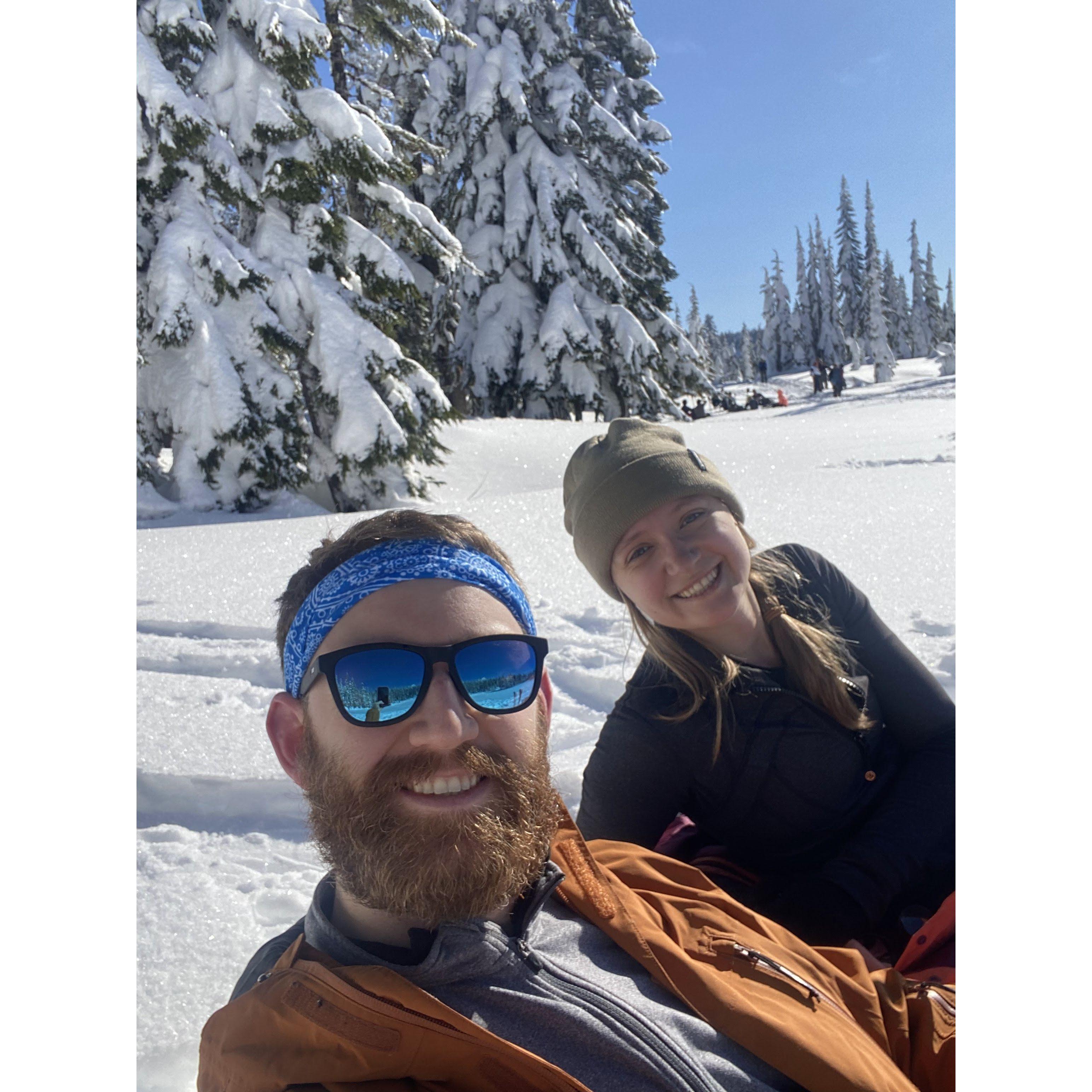 Snowshoeing - Skyline Lake, Stevens Pass