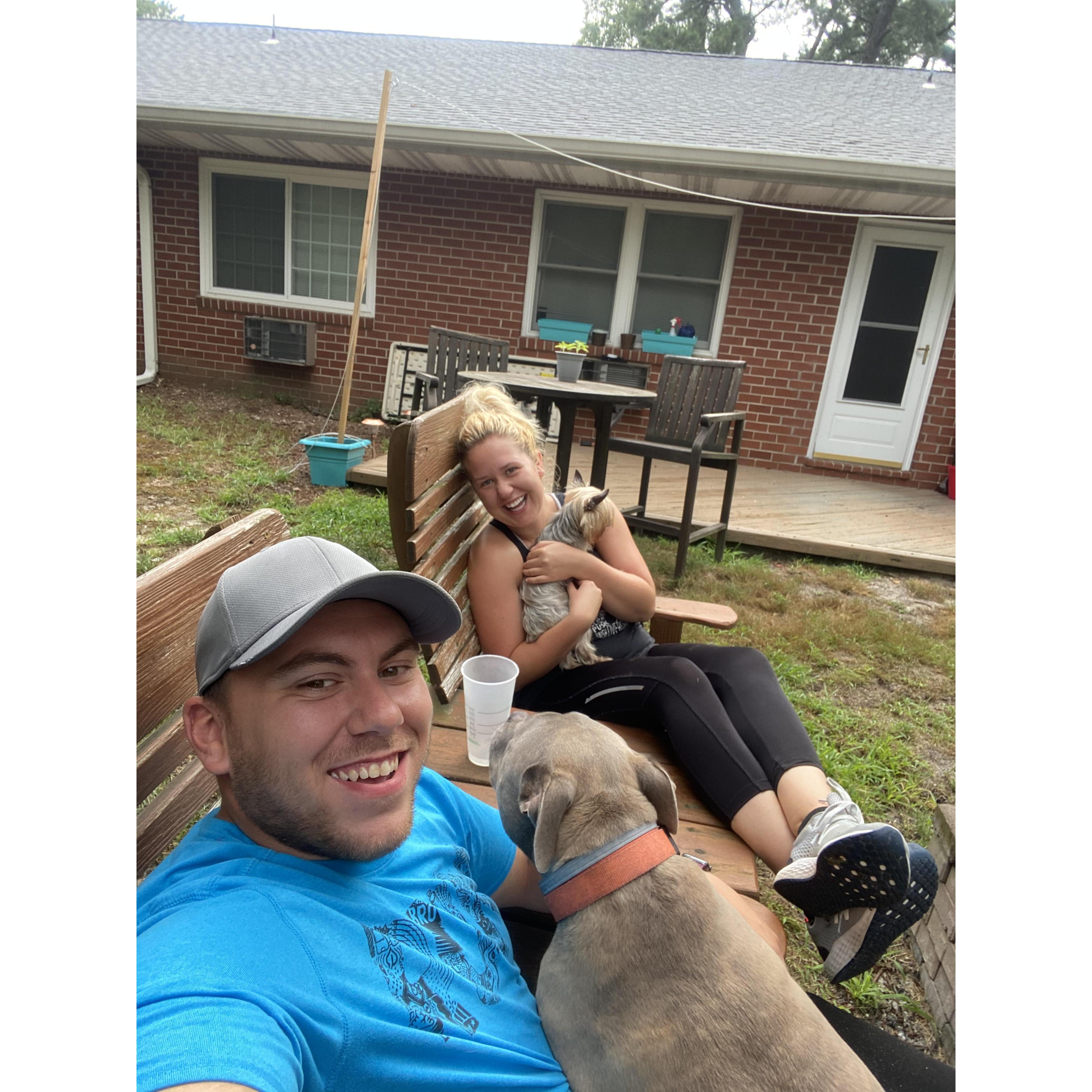 We love being dog parents together!!