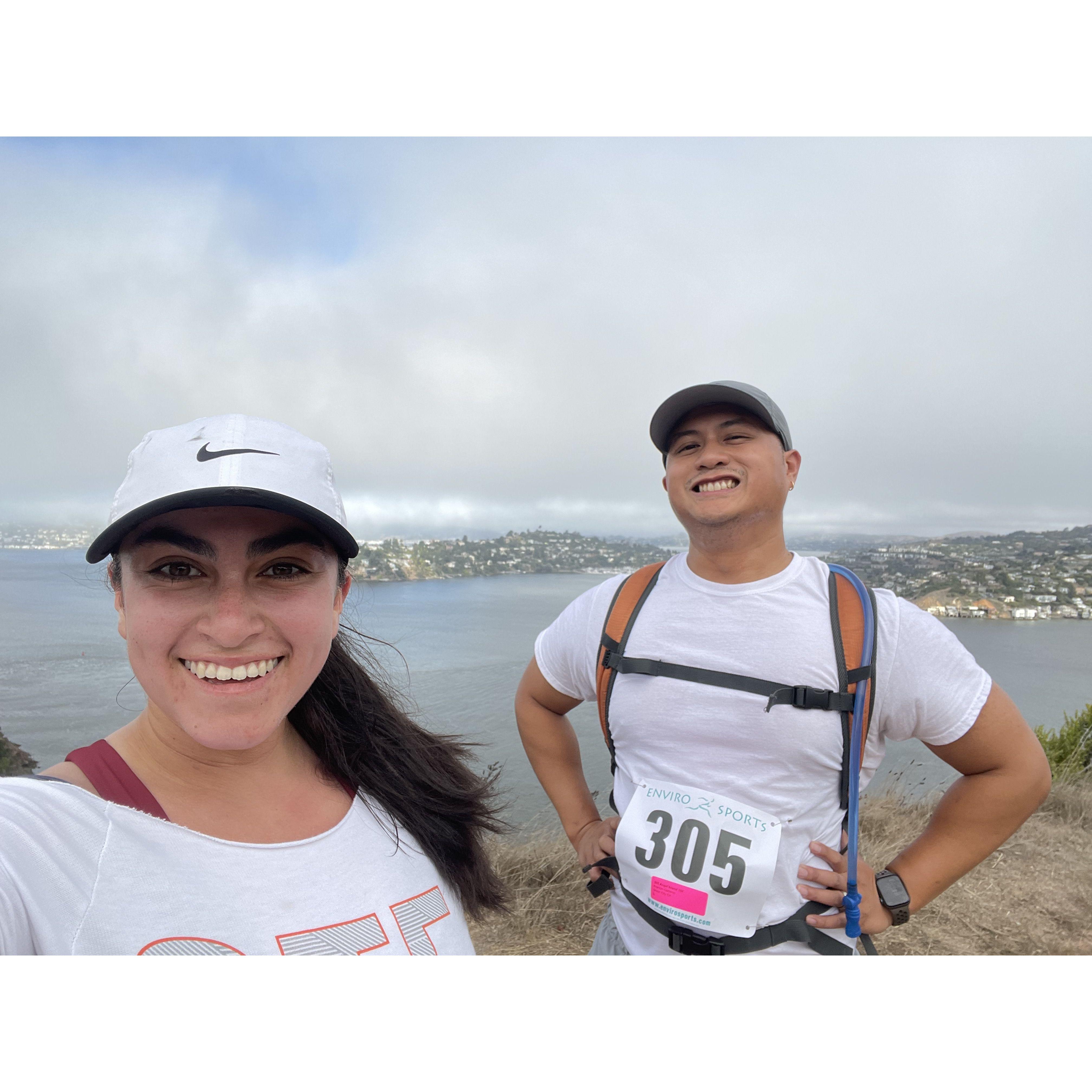 First 10k race on Angel Island