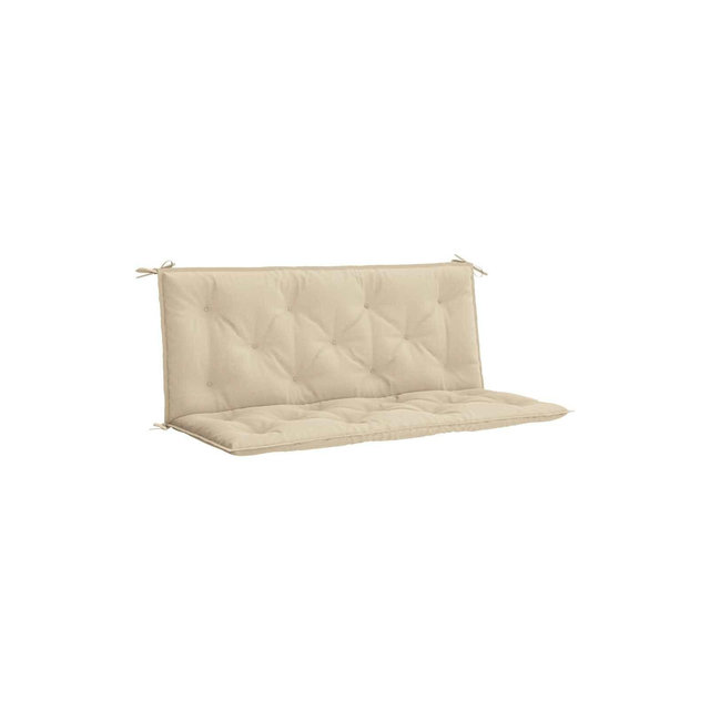 vidaXL Bench Cushion Water Repellent Outdoor Seat Cushion Pad Oxford Fabric - Beige 47.2"