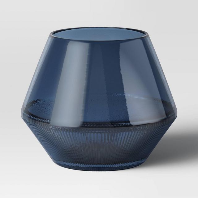 Small Tinted Glass Vase Blue - Threshold™