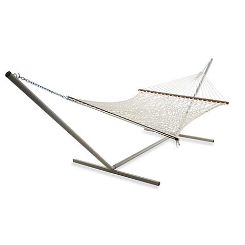 Castaway Hammocks by Pawleys Island Extra Large Rope Hammock in White