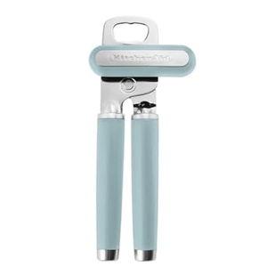 KitchenAid Classic Multifunction Can Opener and Bottle Opener Easy to Use, Razor Sharp Stainless Steel Cutting Wheel, Soft Ergonomic Handles, Mineral Water