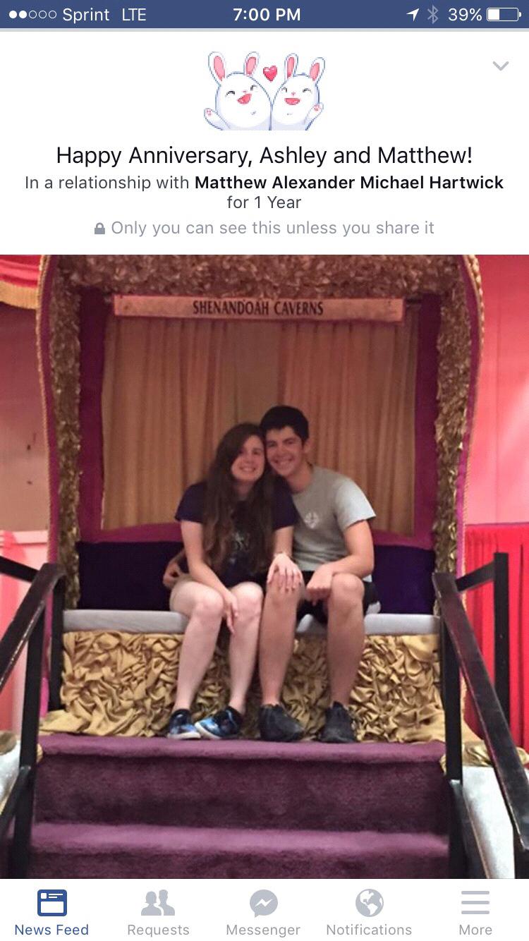This was during our first out of state trip together! Virginia!