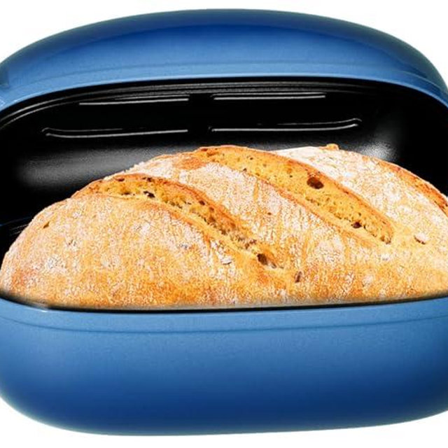 Dutch Oven for Bread Baking - 2.5QT Bread Pans for Homemade Bread Cast Iron Bread Pan Dutch Oven Loaf Pan with Lid and Loop Handles for Homemade Breadmaking