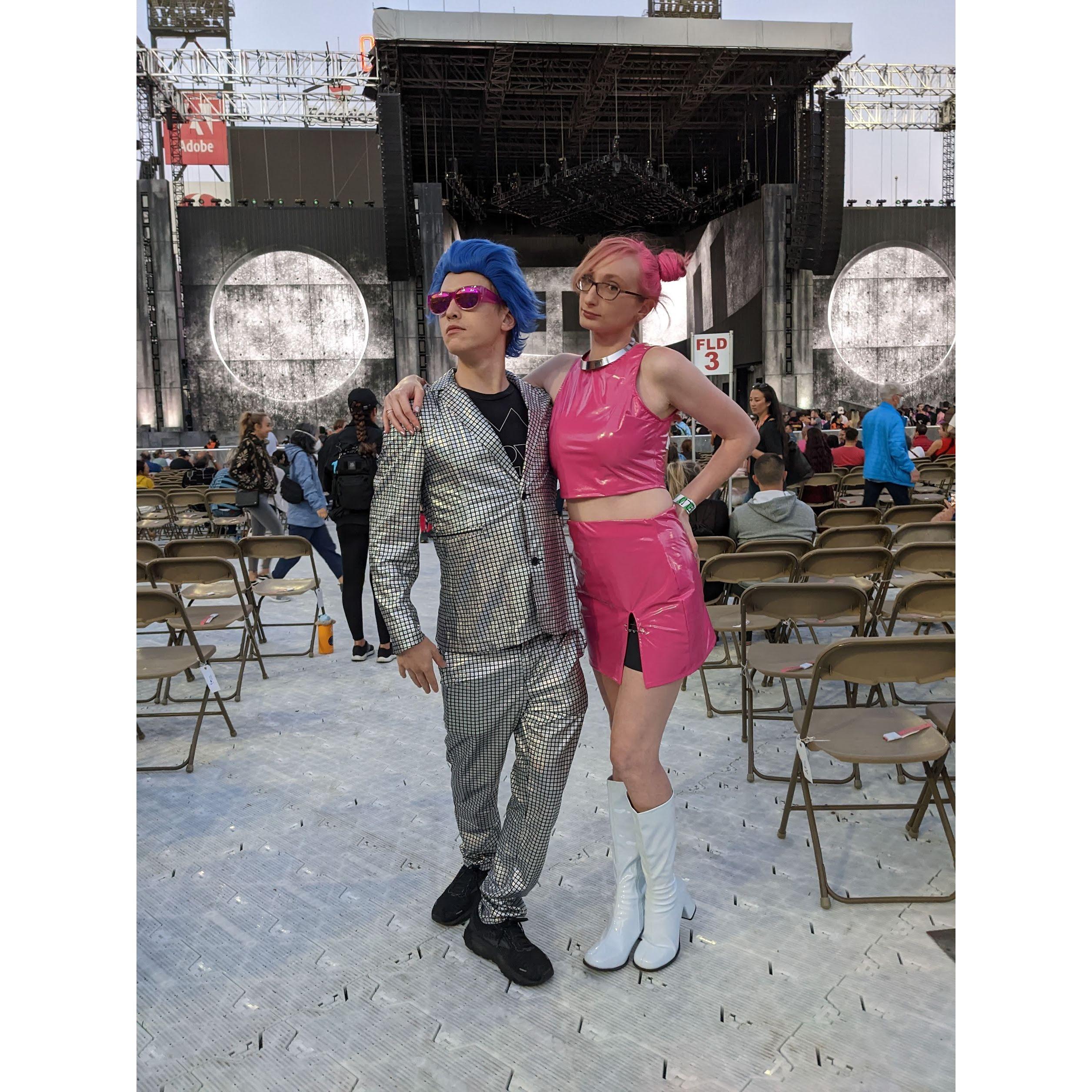 All dressed up at the Chromatica Ball!