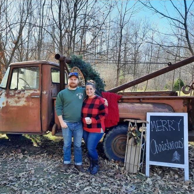 Picking out our first Christmas tree