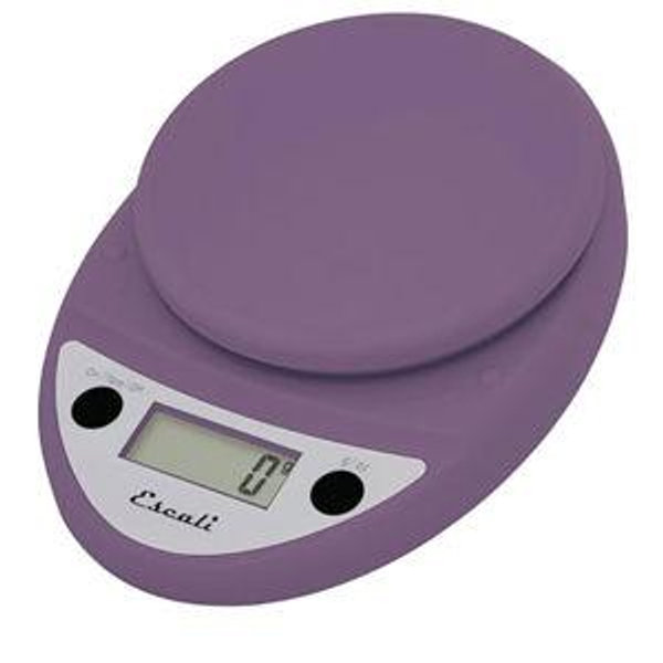 Escali Primo Digital Food Scale Multi-Functional Kitchen Scale and Baking Scale for Precise Weight Measuring and Portion Control, 8.5 x 6 x 1.5 inches, Lavender