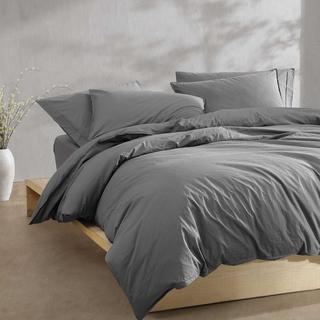 Washed Percale 3-Piece Duvet Set