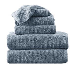 Blue Kohls Madelinen® 6-Pack Cotton Texture Towel Set