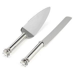 Z Gallerie: Diamond Cake Knife/Server Set
