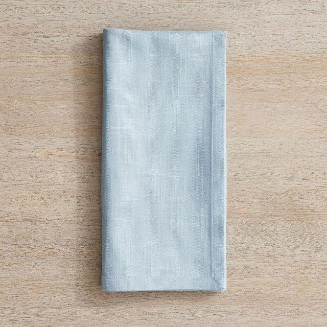 Everyday Organic Cotton Napkins, Set of 4 - Light Blue
