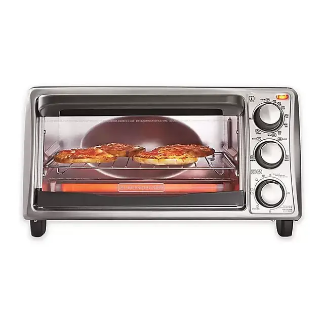 Black & Decker™ 4-Slice Toaster Oven in Grey