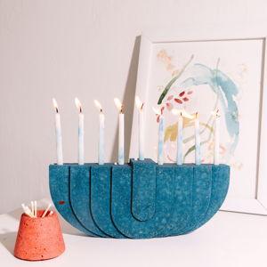Pretti.Cool Menorah - Cobalt