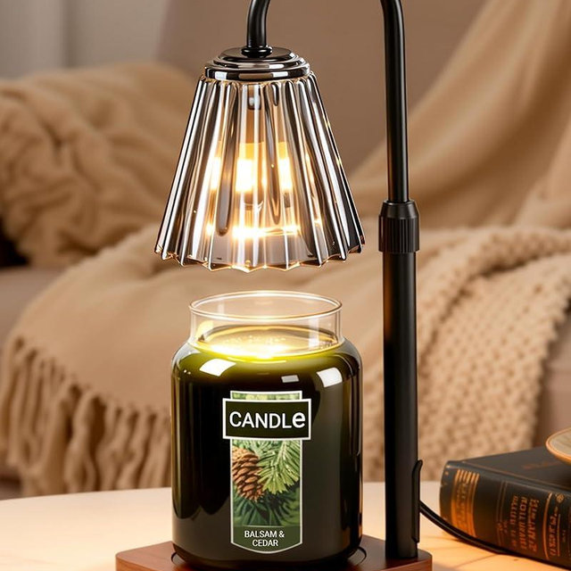 Marycele Black Candle Warmer Lamp with Timer Dimmer Adjustable Height for Yankee Candles, Valentines Day Gifts for Him Birthday Gifts for Women Mom Sister, Wax Candle Lamp Warmer Farmhouse Home Decor