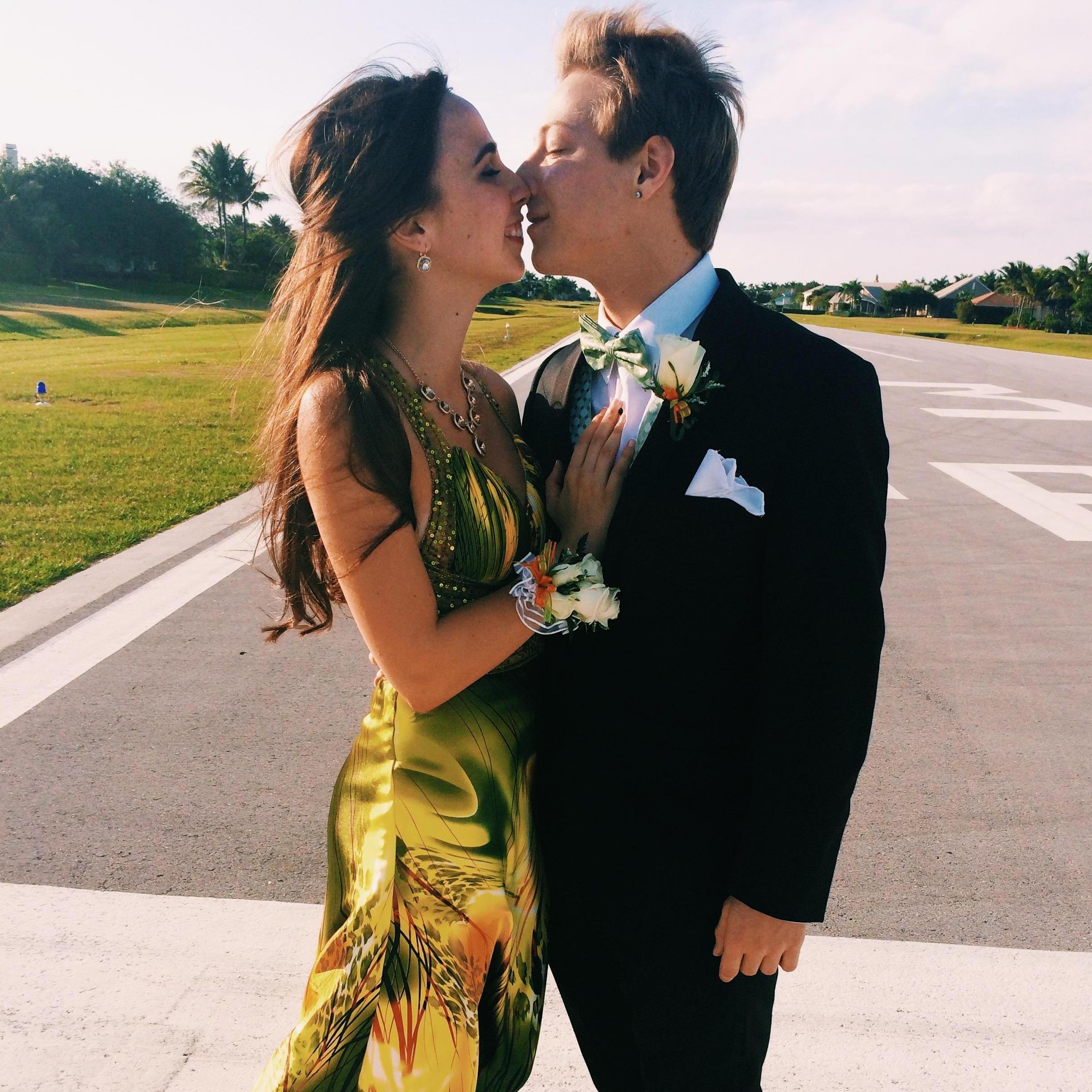 This is why we got together in the first place! Senior year prom :)