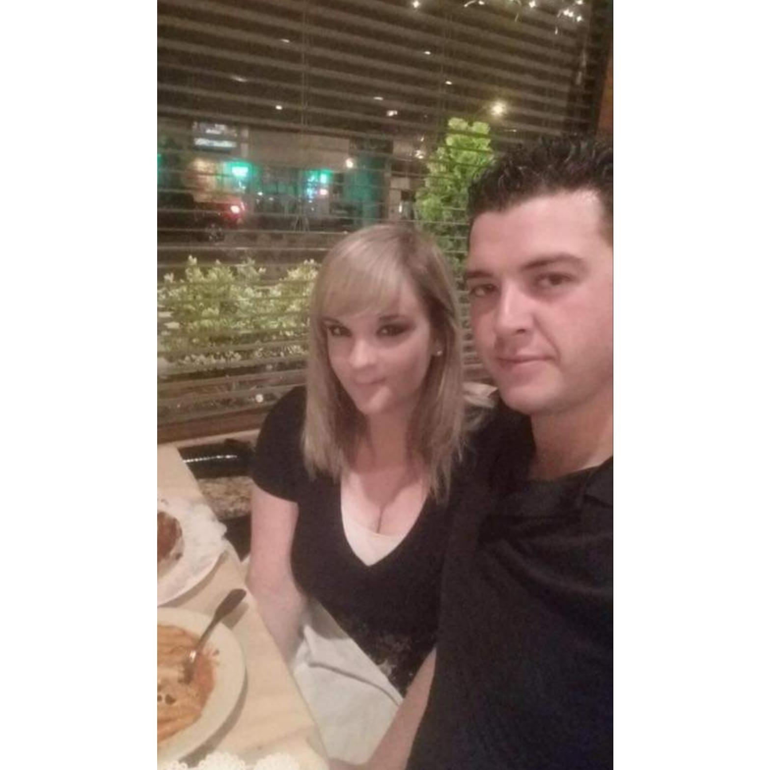 At one of our favorite restaurants, Trattoria Romana!