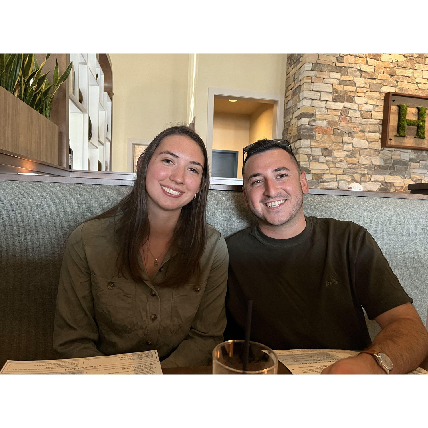 This picture was taken when Haley met Andrew's parents for the first time!