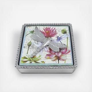 Dragonfly Beaded Napkin Box