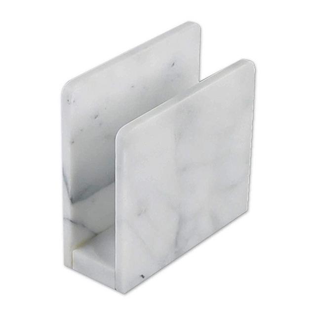 Artisanal Kitchen Supply Marble Napkin Holder in White