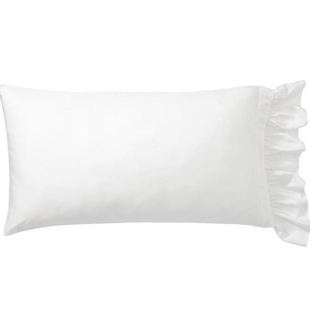 White TENCEL™ Ruffle Sham, King