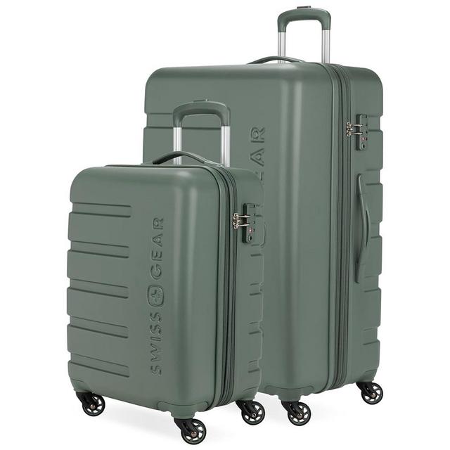 SwissGear 7366 Hardside Expandable Luggage with Spinner Wheels, Olive, 2-Piece Set (19/27)