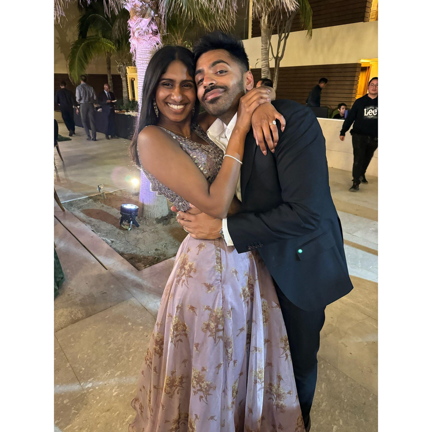 First wedding as an engaged couple