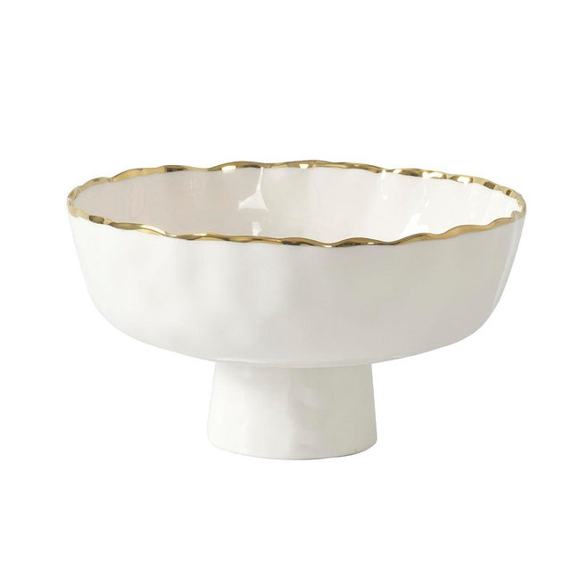 Portofino Medium Footed Bowl, 8.5" x 8.5" x 4.5"