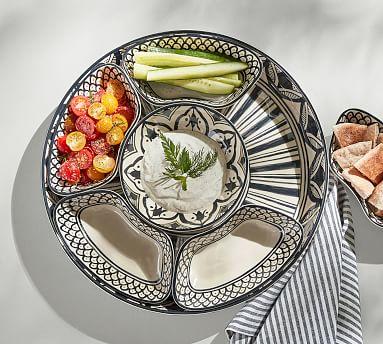 Marrakesh Melamine Sectioned Serving Platter
