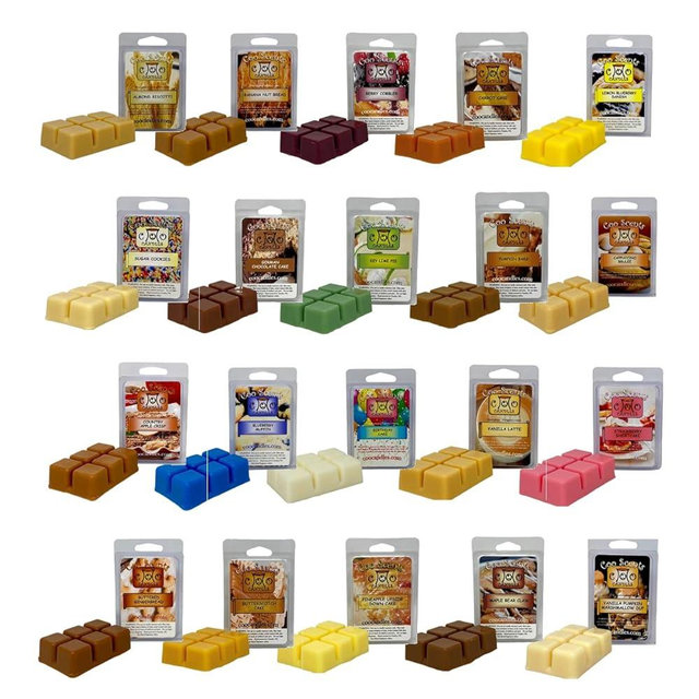Coo Candles Scented Wax Melts Bar Cubes - 20 Pack - The Ultimate Bakery Set - Made in The USA - Wax Bars Wax Cubes for Scented Wax melt Warmer