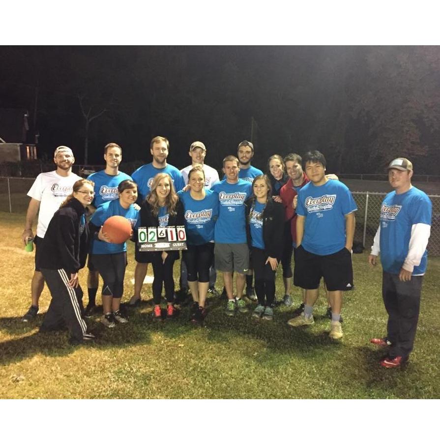 The night we first met and our first kickball game together!