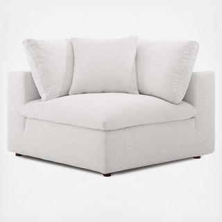 Commix Overstuffed Corner Chair