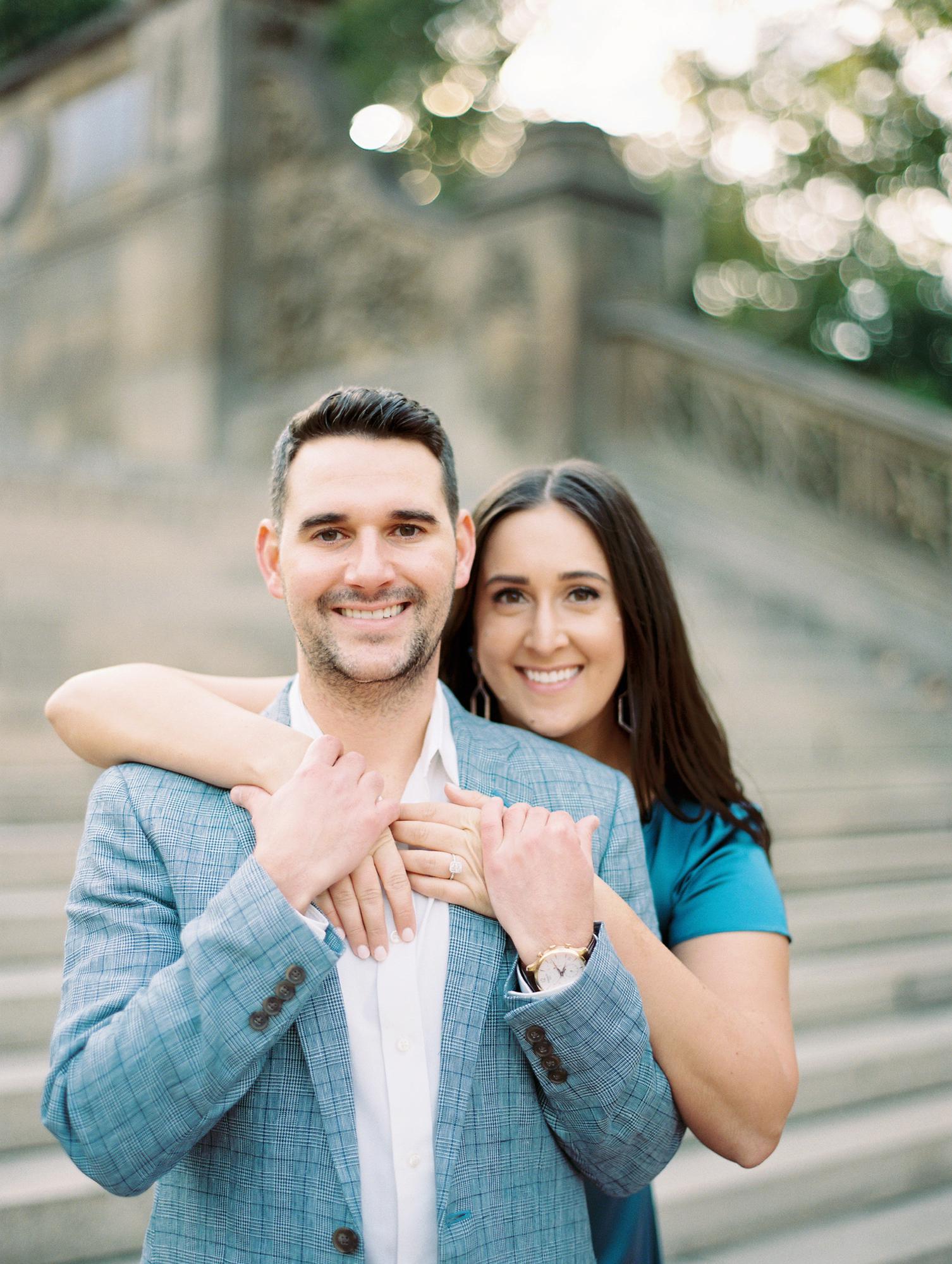 Engagement photos in Central Park 2021