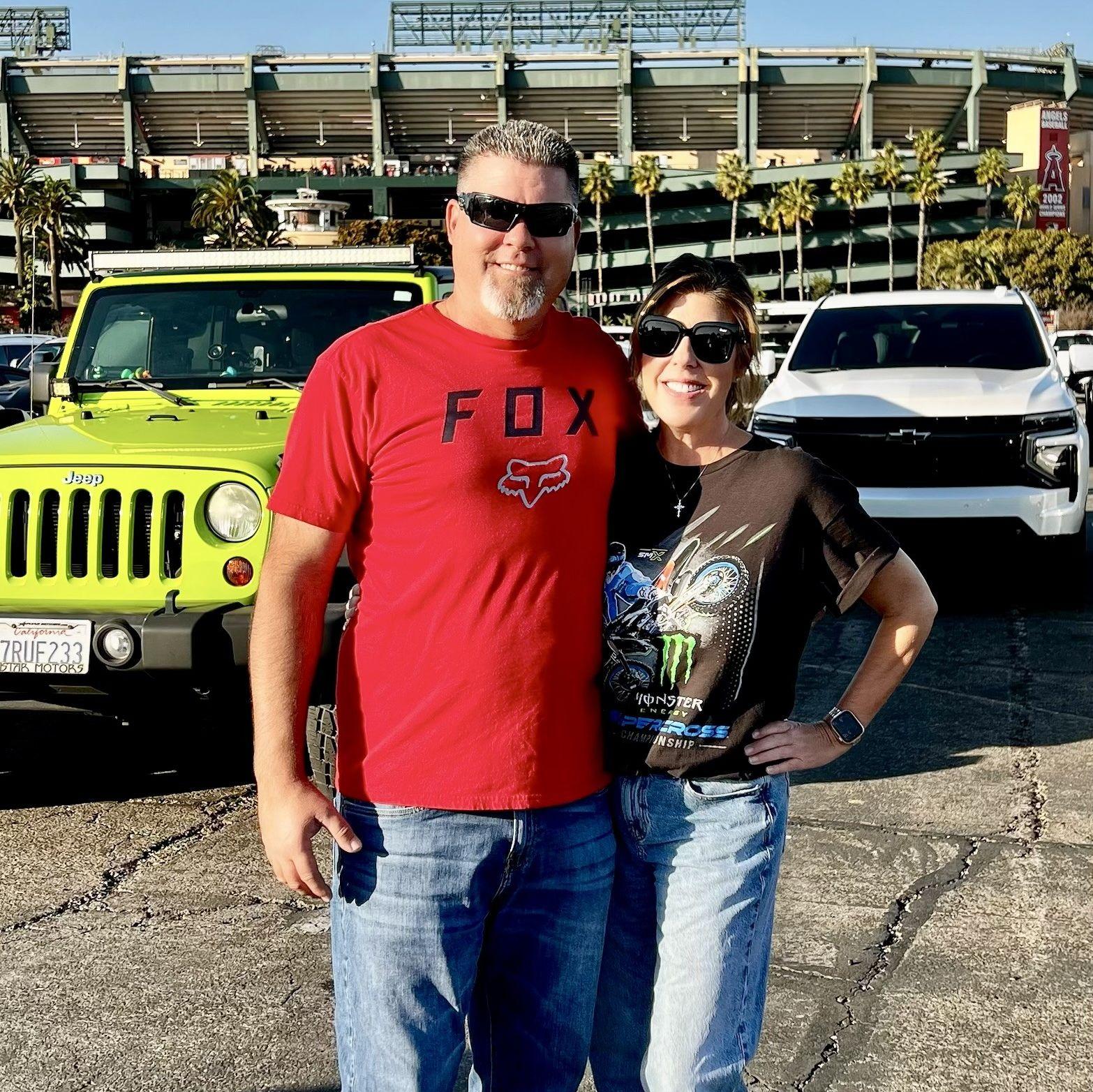 Adam's passion: AMA Supercross - Stacy's 1st Supercross at Angels Stadium