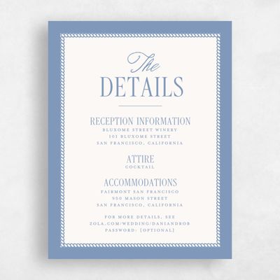 Denim Blue Wedding Enclosure - Encanto