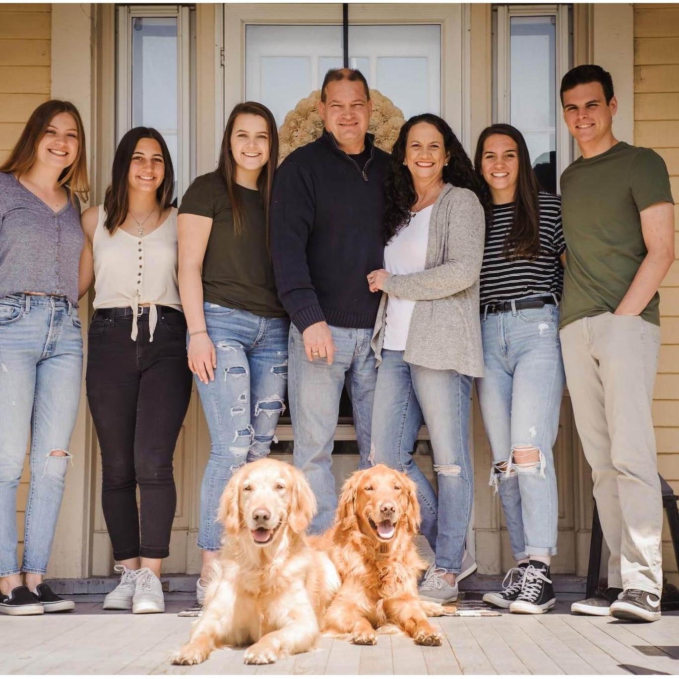 The first Payne family photo including Daniel, taken at the beginning of quarantine.
