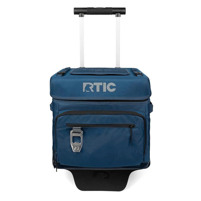 RTIC 40 Can Everyday Wheeled Cooler, Soft Sided Insulated Portable Rolling Collapsible Cooler Bag with Wheels and Handle for Outdoor, Beach, Camping, Sports, Travel, Leakproof